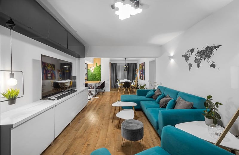 Moderne, geräumige Wohnung zur Miete, 100 м², Sektor 6, Bukarest, Rumänien