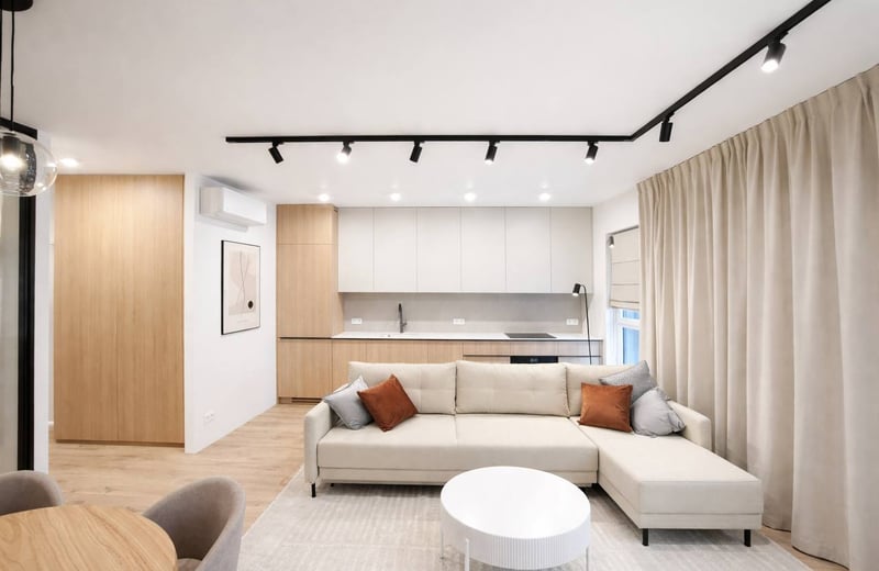 Modern, designer apartment with terrace for rent, 44 m², Mokotów, Warsaw, Poland