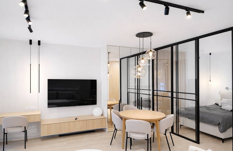 Modern, designer apartment with terrace for rent, 44 m², Mokotów, Warsaw, Poland