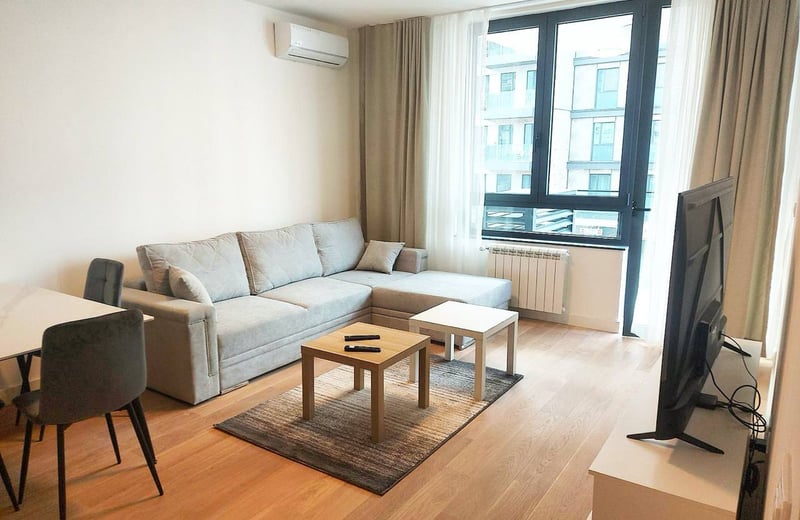 Аренда комфортной квартиры в ЖК BW Echo, 58 м², Белград, Сербия