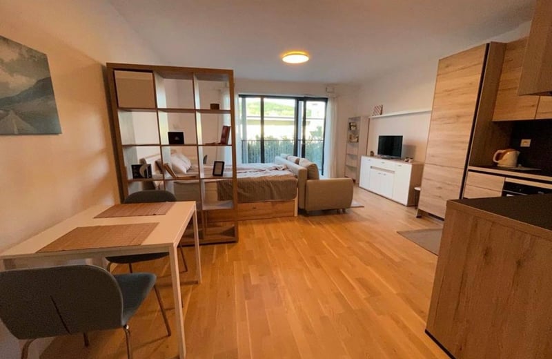 Alquiler de moderno apartamento amueblado en el complejo residencial Guthaus, 40 m², Bratislava, Eslovaquia