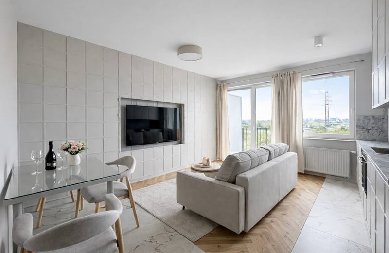 Аренда премиального, нового апартамента, 40 м², Мокотув, Варшава, Польша