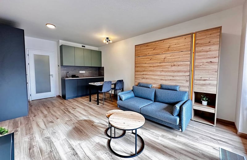 Location d’un appartement moderne et lumineux, 33 м², Hloubetin, Prague, République tchèque