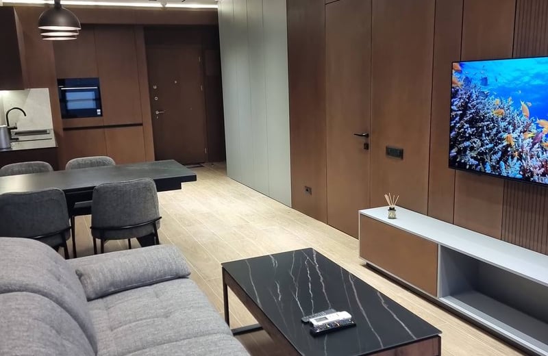 Premium apartment in Porta Tower complex with sea view for rent, 57 m², Batumi, Georgia