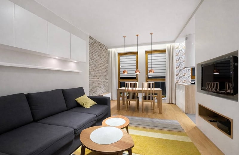 Spacious and furnished apartment for rent in a quiet area, 77 m², Warsaw, Poland