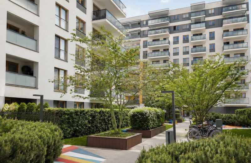 Geräumige Wohnung 64m² mit Parkplatz zur Miete, Mokotów, Warschau, Polen