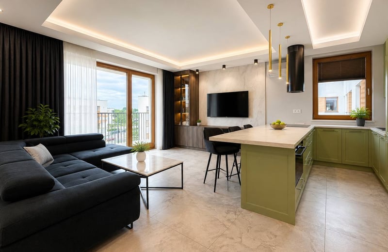 Designer Apartment 56m² for Rent, Mokotów, Warsaw, Poland