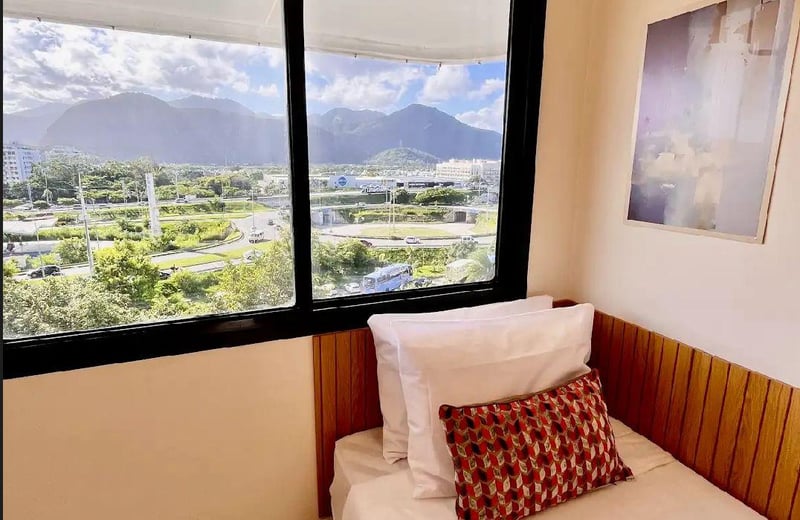 Alquiler a largo plazo de un apartamento dúplex de 3 habitaciones, 90 m², en Barra da Tijuca, Río de Janeiro, Brasil