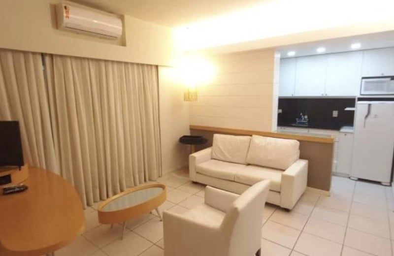 Long-term rental of a 1-room apartment, 57 m², Barra de Tijuca, Rio de Janeiro, Brazil