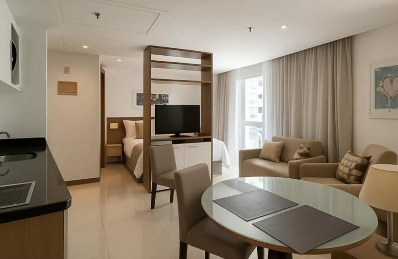 Long-term rental of a studio, 55 m², Barra da Tijuca, Rio de Janeiro, Brazil