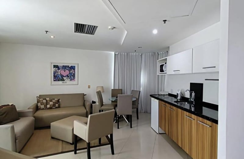 Long-term rental of a studio, 55 m², Barra da Tijuca, Rio de Janeiro, Brazil