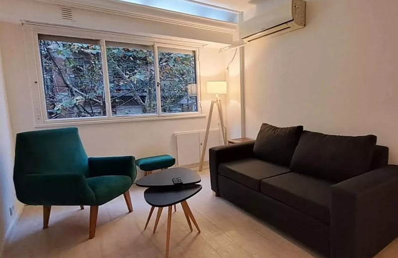 Alquiler a largo plazo de 2 ambientes amoblado en Buenos Aires, Argentina, Recoleta