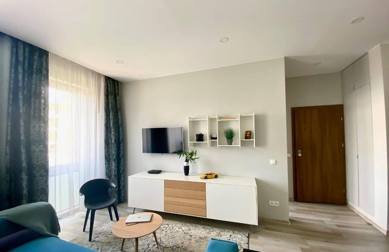 Bright 2-room apartment with balcony in Krakow