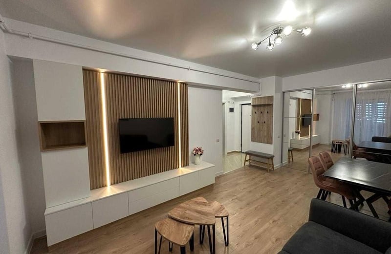 Two-room apartment with new appliances in Bucharest, no pets