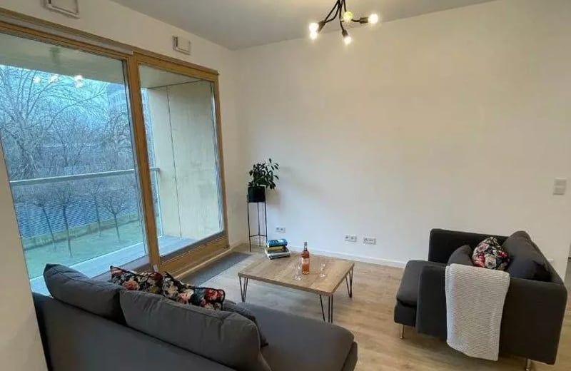 Long-Term Rental: 2-Room Apartment 53 m² with Balcony, Warsaw, Wola