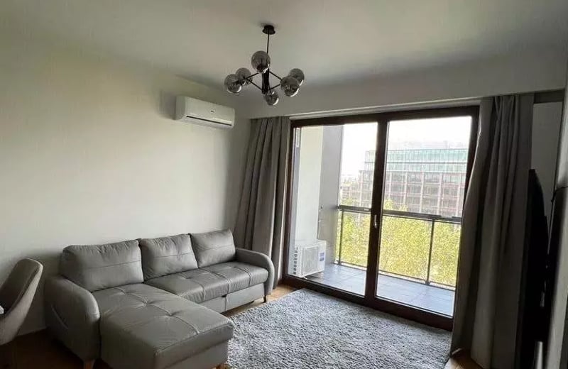 Long-Term Rental: 2-Room Apartment 44 m² with Balcony, Warsaw, Mokotów