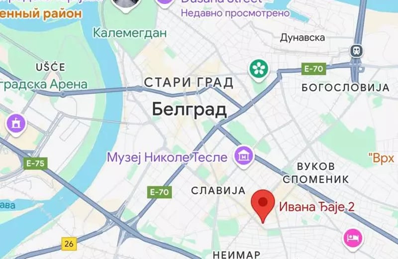 Alquiler a largo plazo de un acogedor apartamento de 2 habitaciones en Vračar, Belgrado