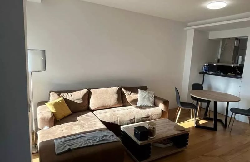 Long-term rental of a 2-rooms apartment in the premium residential complex "Sakura Park", New Belgrade