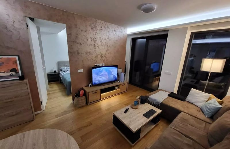 Long-term rental of a 2-rooms apartment in the premium residential complex "Sakura Park", New Belgrade