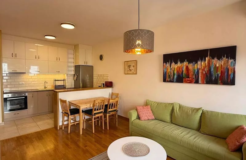 Long-term rental of a 2-rooms apartment in Belgrade, city center, Serbia