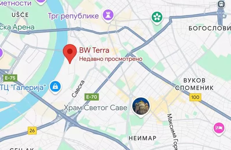 Long-term rental of a 3-rooms apartment in BW Terra complex, Belgrade, Serbia