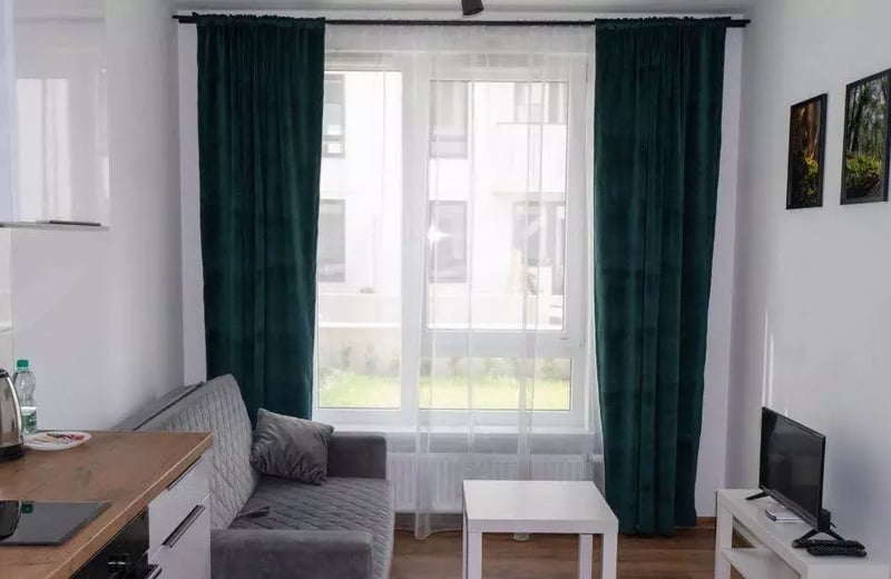 Long-term rental 21 m² high-standard apartment with 1 room and a courtyard in Prądnik Czerwony, Kraków