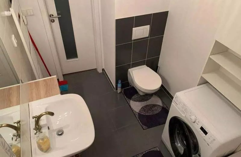 Long-term rental 1-room apartment (28 m² + 4 m² balcony) in Rača, Bratislava, Slovakia