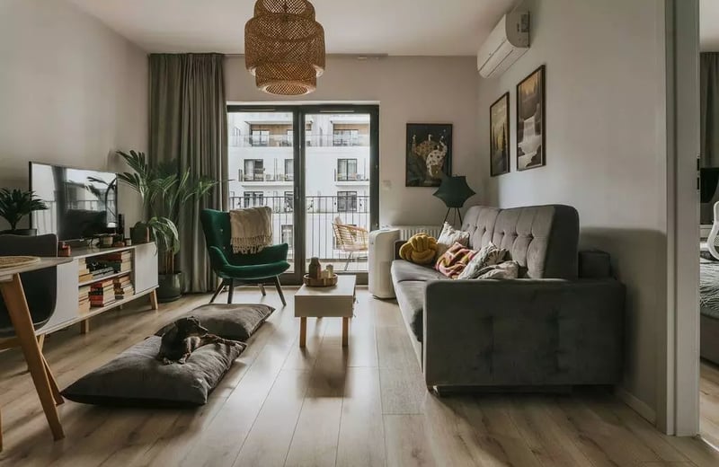 Long-term rental modern apartment with gym and spa, Wrocław, Poland