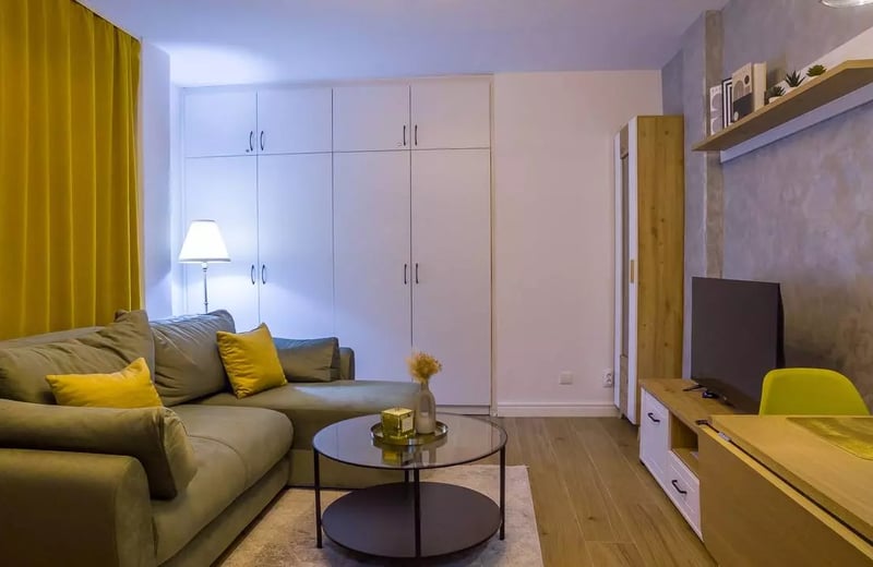 Alquiler a largo plazo, acogedor apartamento de dos habitaciones en Nuevo Belgrado