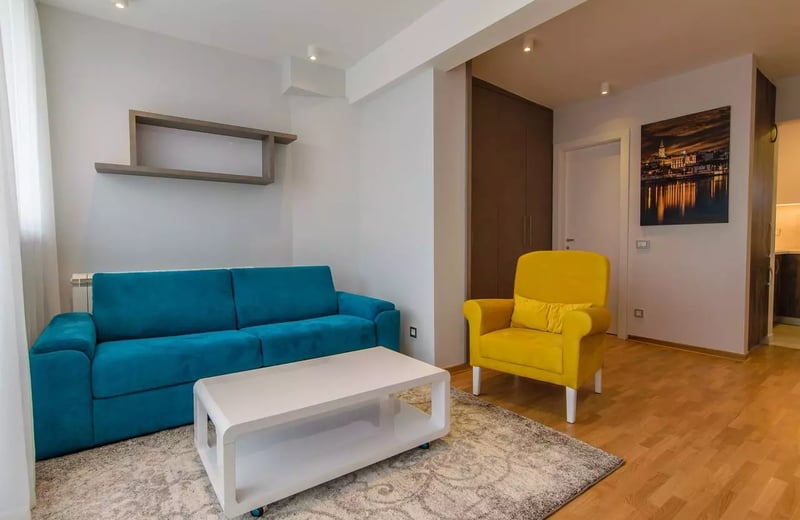 Long-term rental 2-room apartment in New Belgrade, Serbia