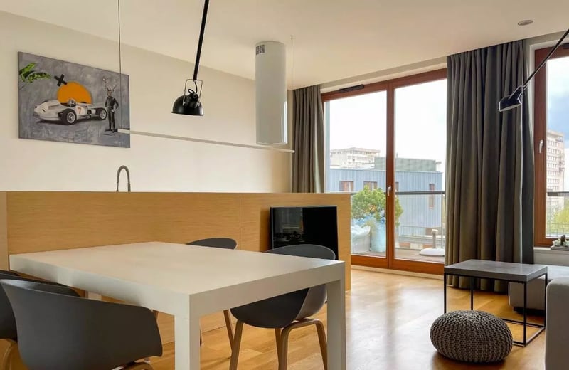 Long-term rental 2-room apartment in a gated complex, Mokotów, Warsaw