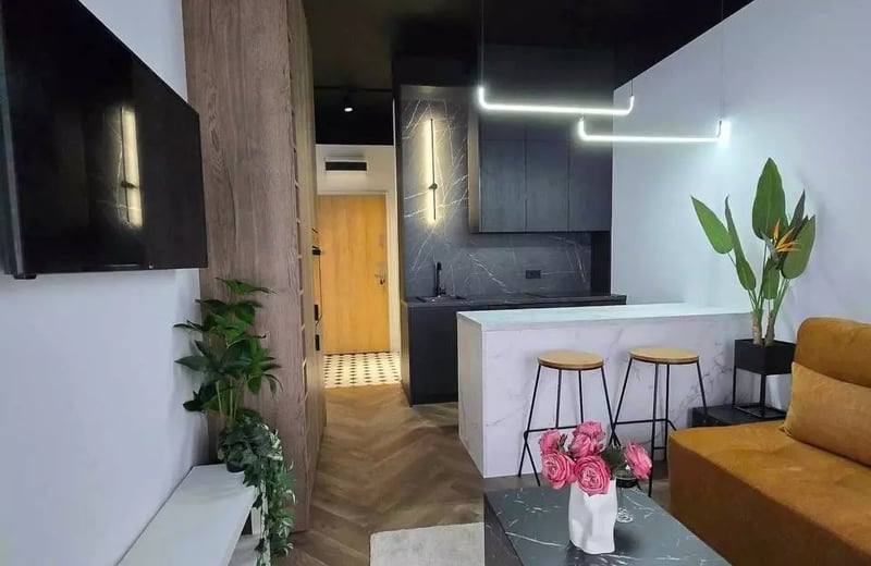 Long-term rental two-room apartment in Podgórze, Kraków