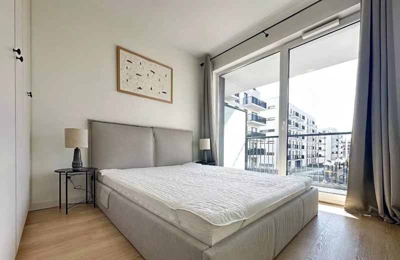 Long-term rental of a modern two-room apartment with a balcony in Prądnik Biały, Kraków