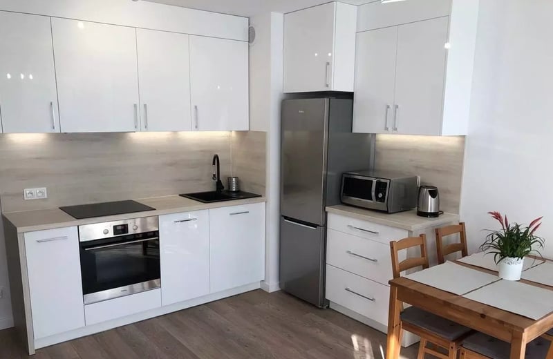 Long term rental 2 room apartment with garden and parking in Wrocław