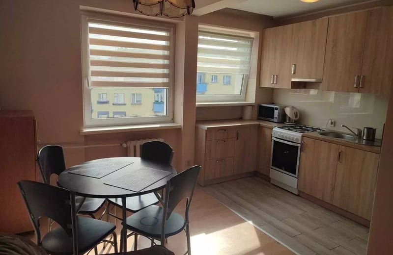 Long term rental two room apartment with balcony near the main station in Wrocław