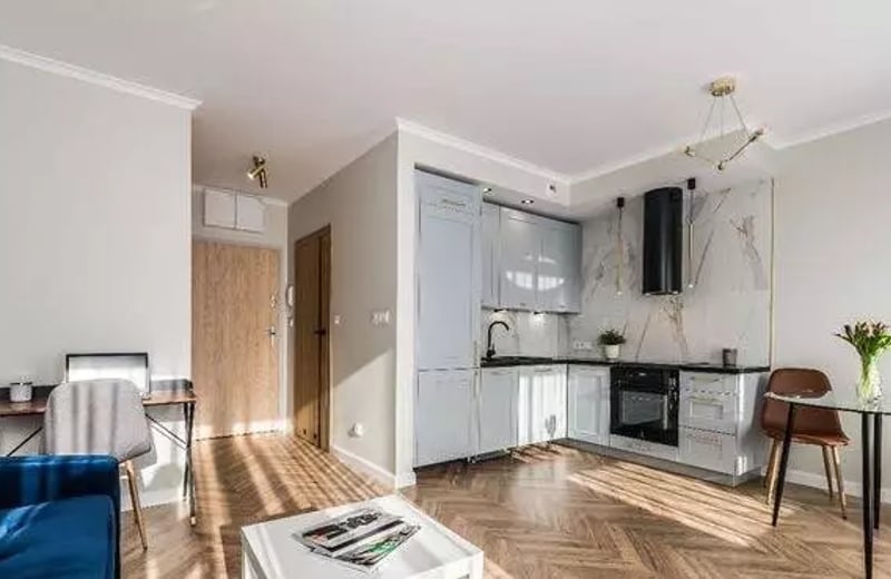 Long-term rental 31 m² studio with balcony & garage in a new building on Braniborska St, Wrocław