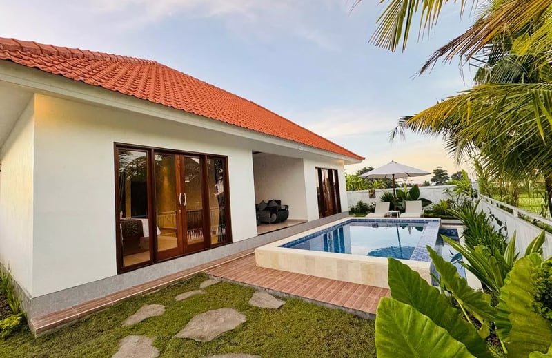 Long-term rental brand new Villa with rice field view – Ubud, Indonesia