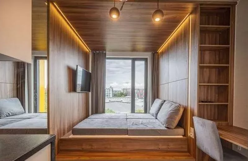 Long-term rental studio near Magnolia Park, Wrocław, Poland