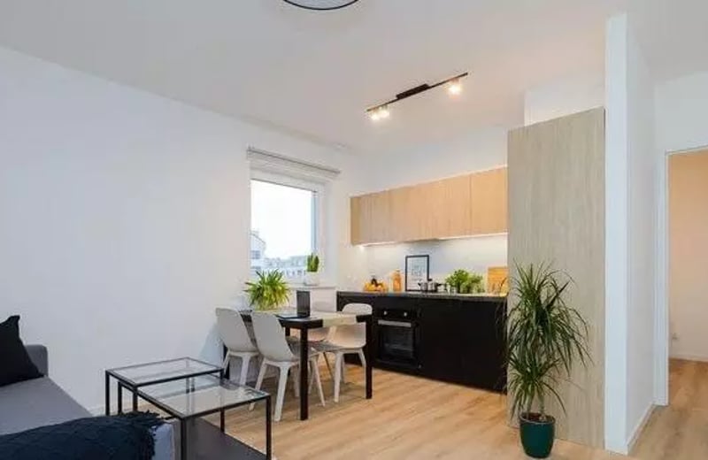 Long-term rental bright 3-room apartment in Jagodno, Wrocław