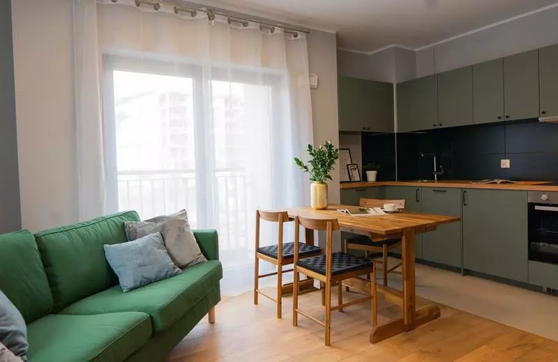 Long-term rental 3-room apartment in new Angel City complex with Gym & Spa, Wrocław