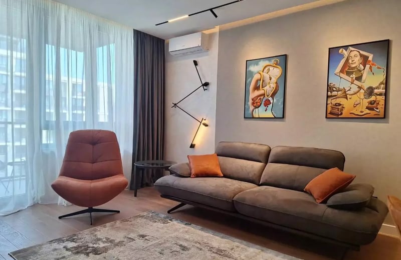 Long-term rental brand new 2-room apartment in BW Quartet 1 premium residential complex, opposite the park, Belgrade