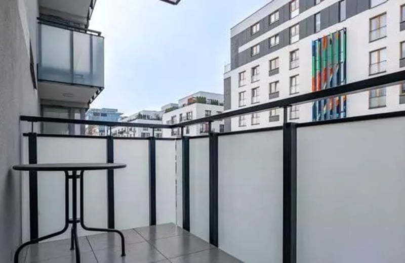 Long-term rental cozy 2-room apartment with balcony in Mokotów district, Warsaw, Poland