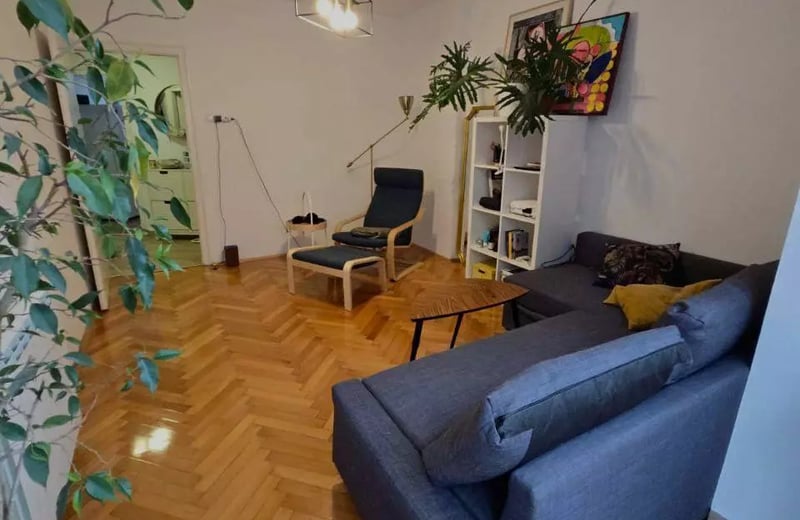 Долгосрочная аренда в Белграде: 2к квартира 65м² с техникой и отоплением