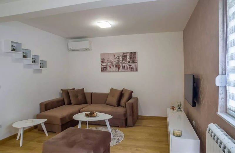 Long-term rental in Belgrade: 2-room apartment, 48 m², in Zvezdara district with balcony and appliances