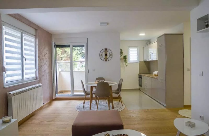 Long-term rental in Belgrade: 2-room apartment, 48 m², in Zvezdara district with balcony and appliances