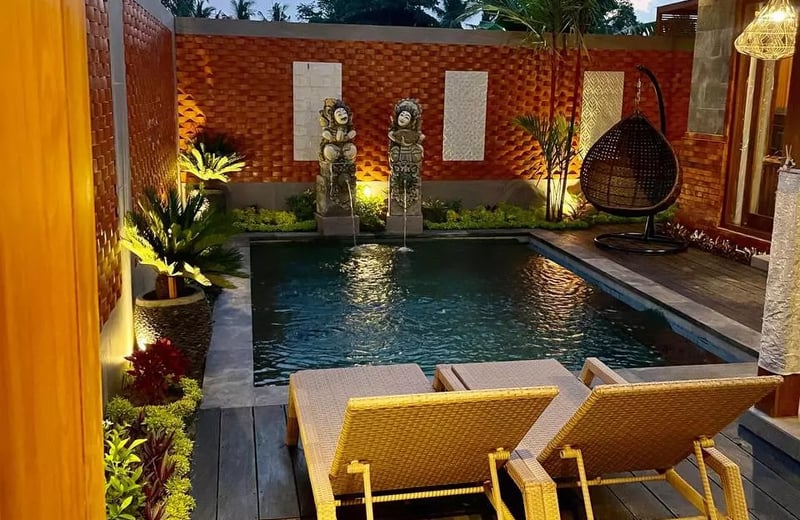 Long-term rental in Bali new villa with pool and bathroom in Kemenuh area