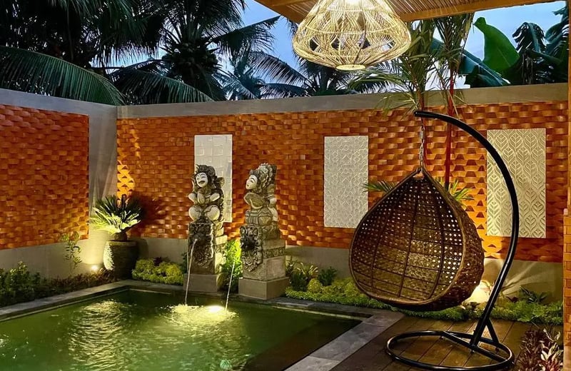 Long-term rental in Bali new villa with pool and bathroom in Kemenuh area