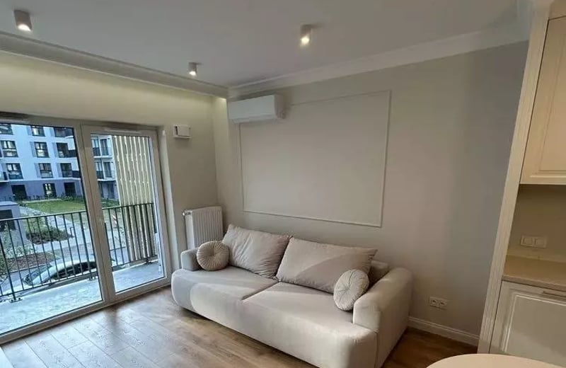 Long-term rental — 2-room apartment with balcony and parking, Praga-Południe, Warsaw