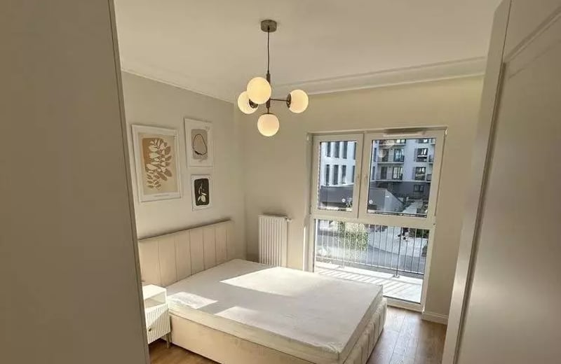 Long-term rental — 2-room apartment with balcony and parking, Praga-Południe, Warsaw