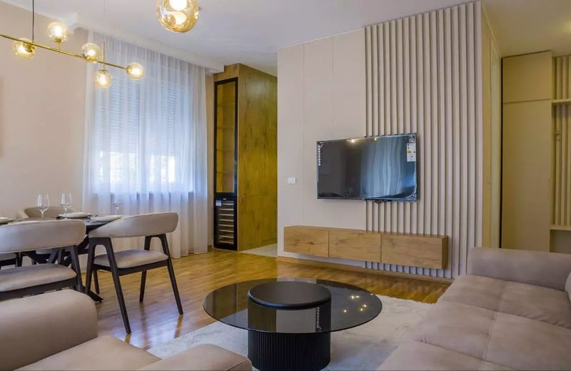 Long-term rental in Belgrade — brand new 81 m² three-room apartment in the Čukarica district with air conditioning and parking space
